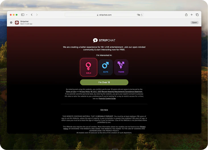 Open in Safari
